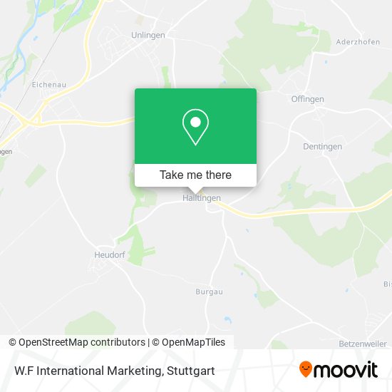 W.F International Marketing map