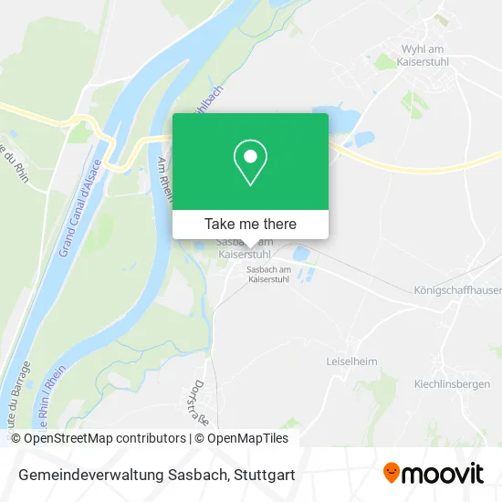 Карта Gemeindeverwaltung Sasbach