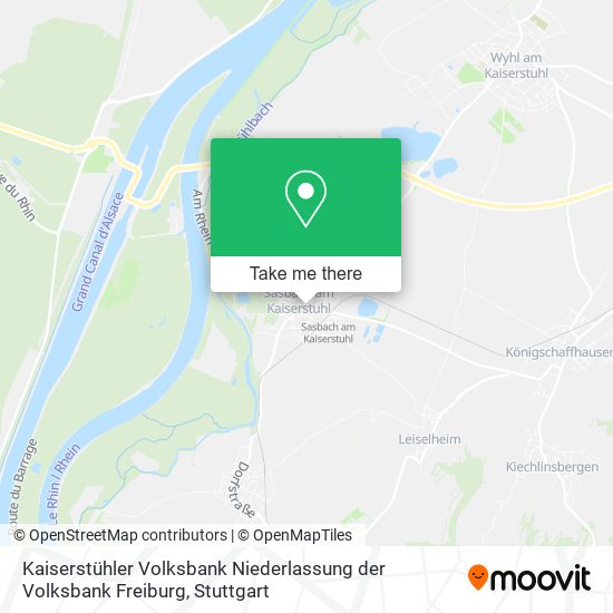 Kaiserstühler Volksbank Niederlassung der Volksbank Freiburg map