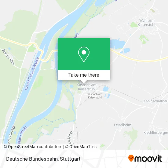 Карта Deutsche Bundesbahn