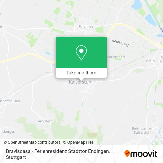 Карта Braviscasa - Ferienresidenz Stadttor Endingen