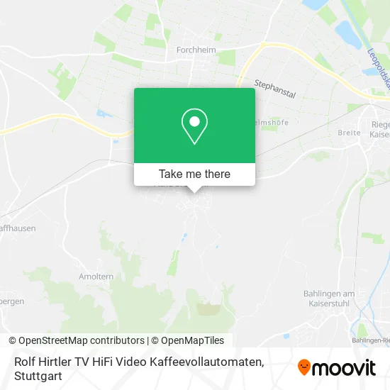 Карта Rolf Hirtler TV HiFi Video Kaffeevollautomaten