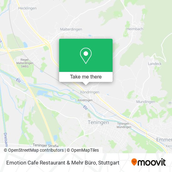 Карта Emotion Cafe Restaurant & Mehr Büro