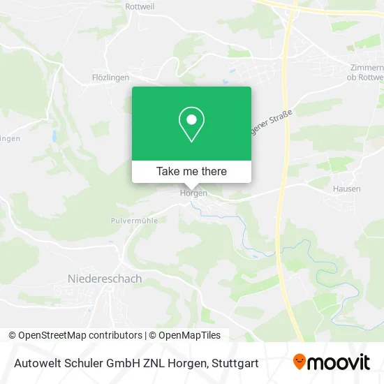 Карта Autowelt Schuler GmbH ZNL Horgen