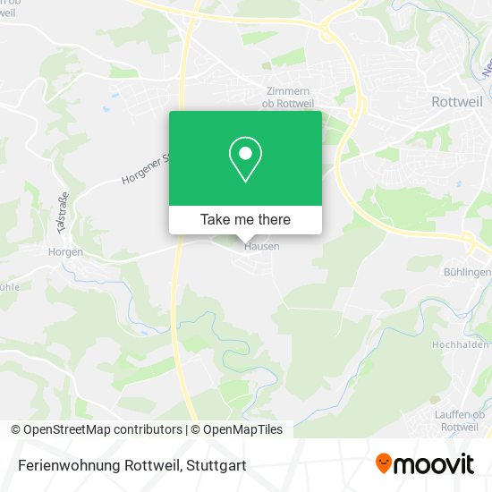 Карта Ferienwohnung Rottweil