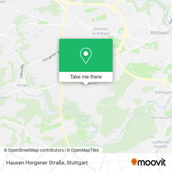 Hausen Horgener Straße map
