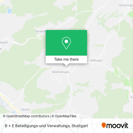 B + E Beteiligungs-und Verwaltungs map