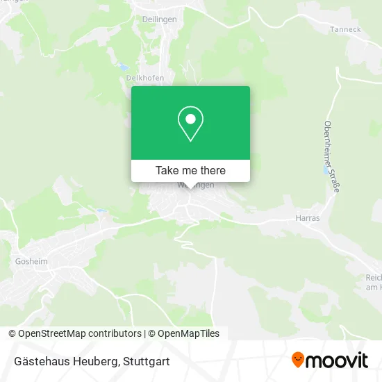 Карта Gästehaus Heuberg
