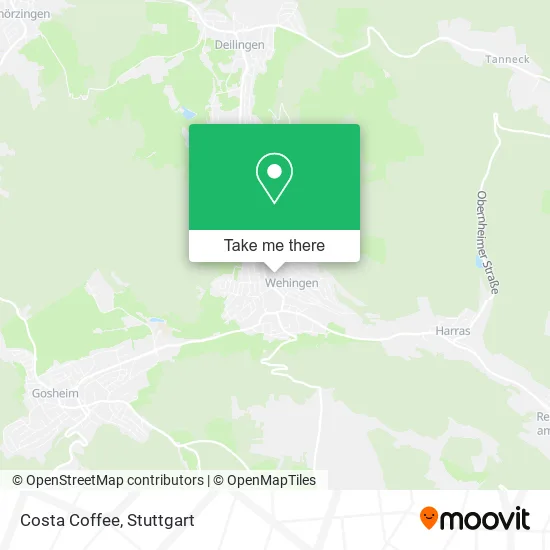Карта Costa Coffee