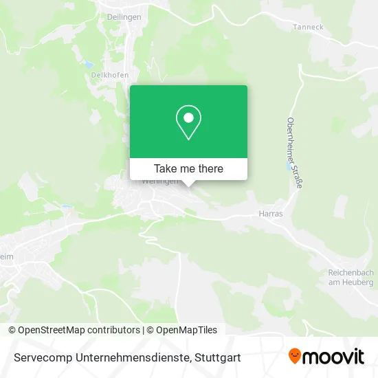 Карта Servecomp Unternehmensdienste