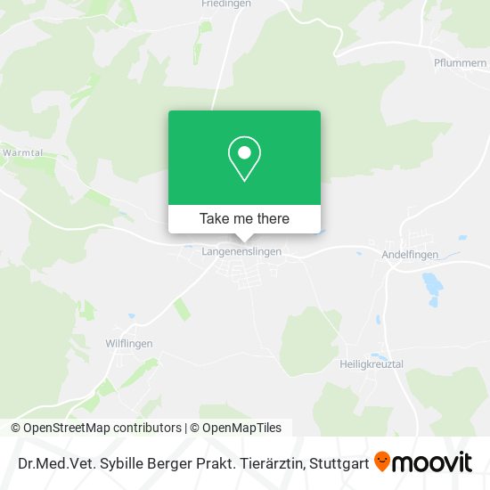 Dr.Med.Vet. Sybille Berger Prakt. Tierärztin map