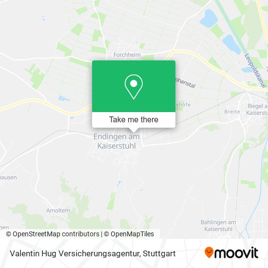 Valentin Hug Versicherungsagentur map