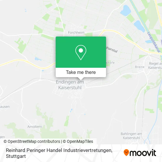 Карта Reinhard Peringer Handel Industrievertretungen