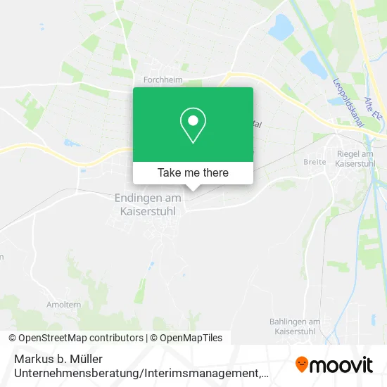 Карта Markus b. Müller Unternehmensberatung / Interimsmanagement