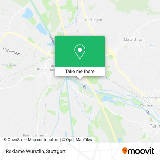 Карта Reklame Würstlin