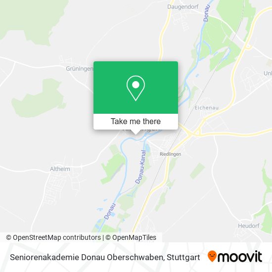 Seniorenakademie Donau Oberschwaben map