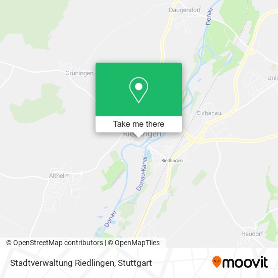 Карта Stadtverwaltung Riedlingen