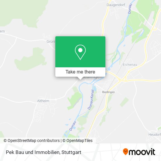 Pek Bau und Immobilien map
