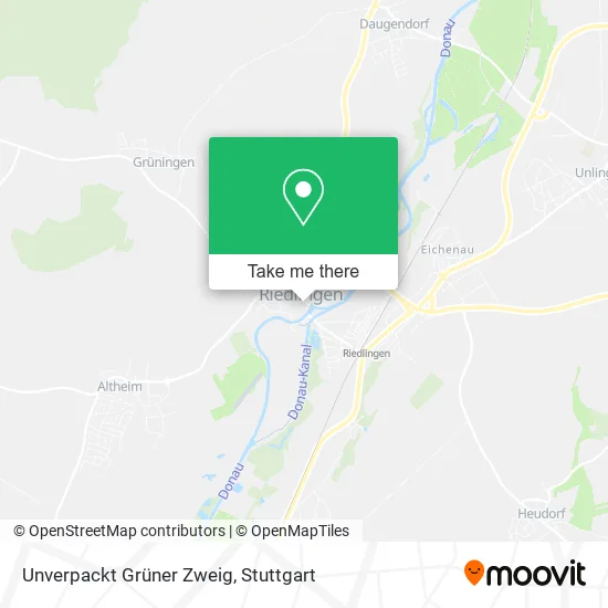 Карта Unverpackt Grüner Zweig
