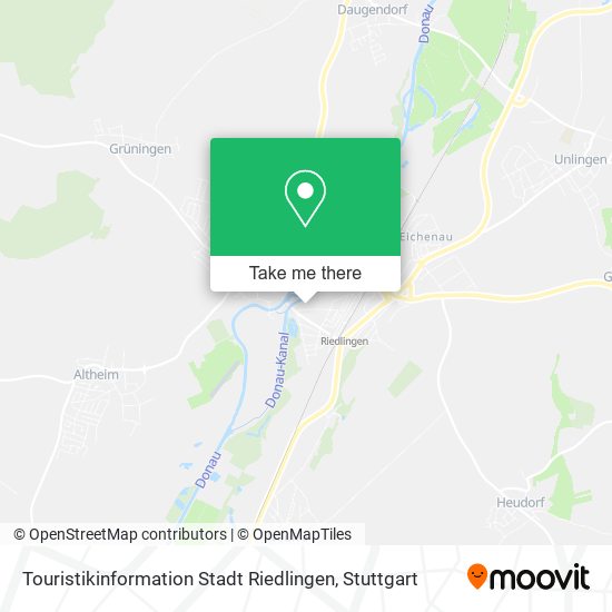 Карта Touristikinformation Stadt Riedlingen