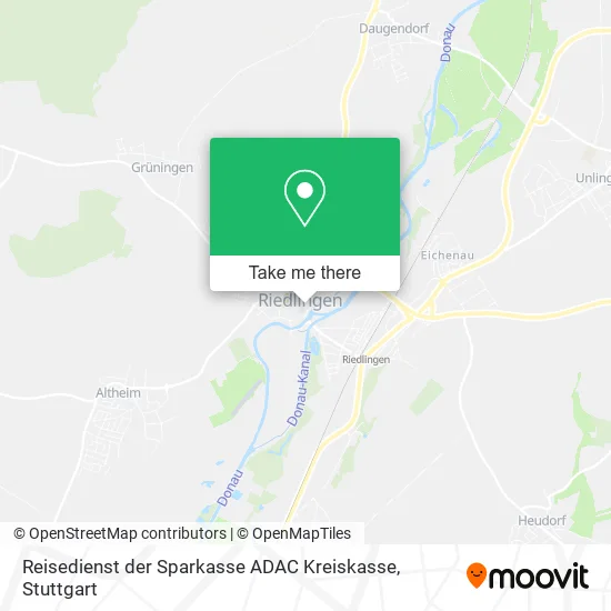 Карта Reisedienst der Sparkasse ADAC Kreiskasse