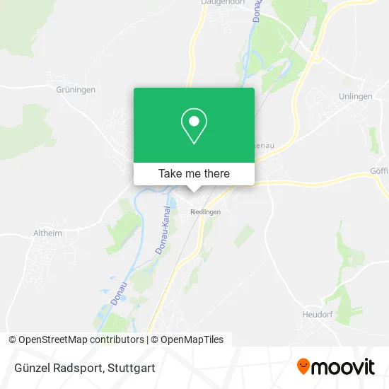 Карта Günzel Radsport