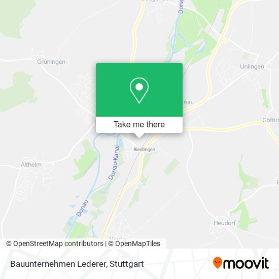 Bauunternehmen Lederer map