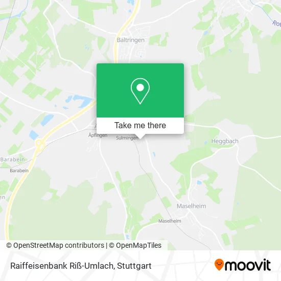 Карта Raiffeisenbank Riß-Umlach