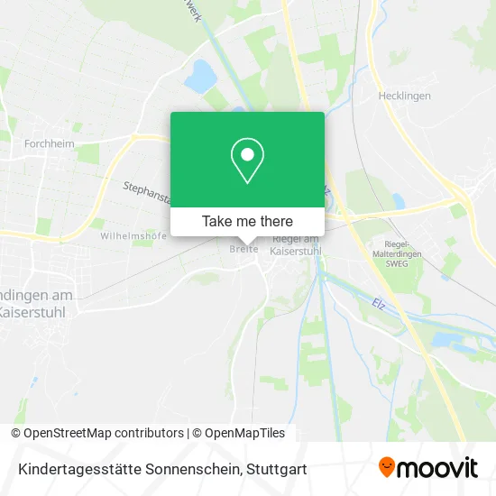 Карта Kindertagesstätte Sonnenschein