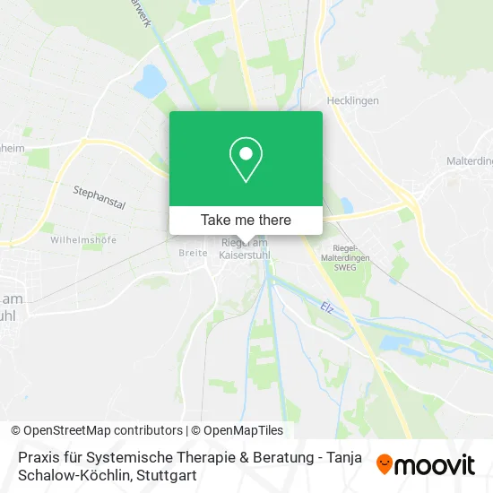 Карта Praxis für Systemische Therapie & Beratung - Tanja Schalow-Köchlin