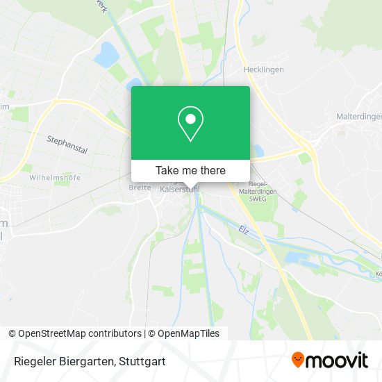 Riegeler Biergarten map