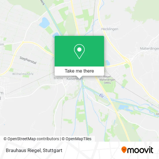 Карта Brauhaus Riegel