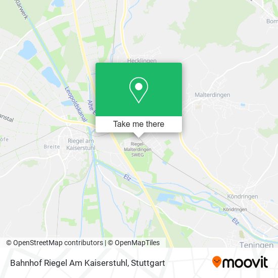 Bahnhof Riegel Am Kaiserstuhl map