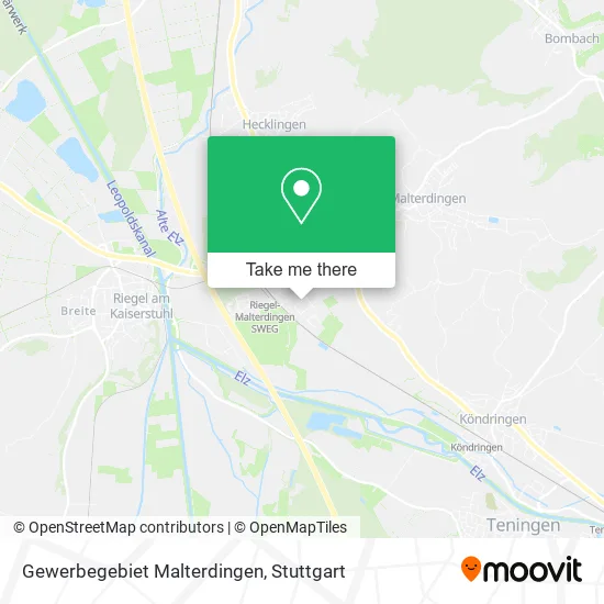 Карта Gewerbegebiet Malterdingen