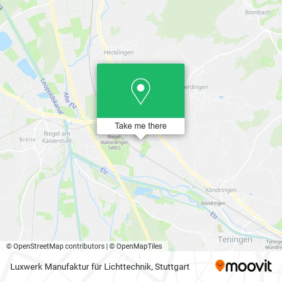 Карта Luxwerk Manufaktur für Lichttechnik