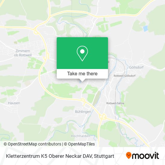 Карта Kletterzentrum K5 Oberer Neckar DAV