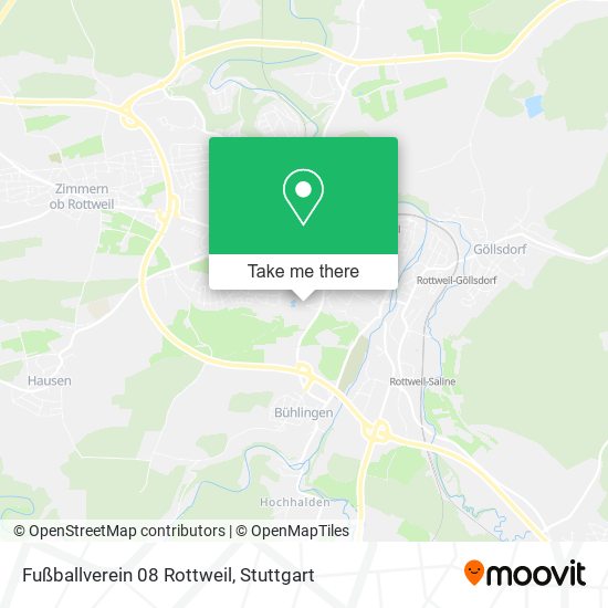 Fußballverein 08 Rottweil map
