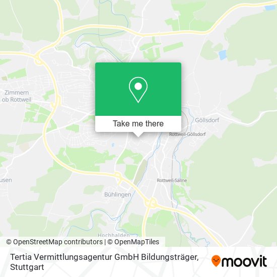 Tertia Vermittlungsagentur GmbH Bildungsträger map