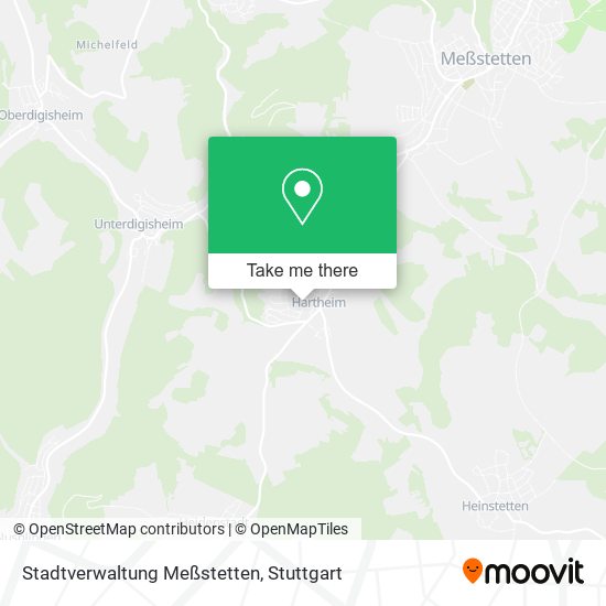 Stadtverwaltung Meßstetten map