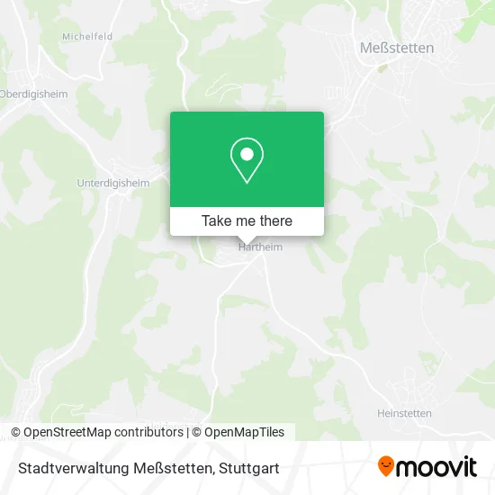 Карта Stadtverwaltung Meßstetten