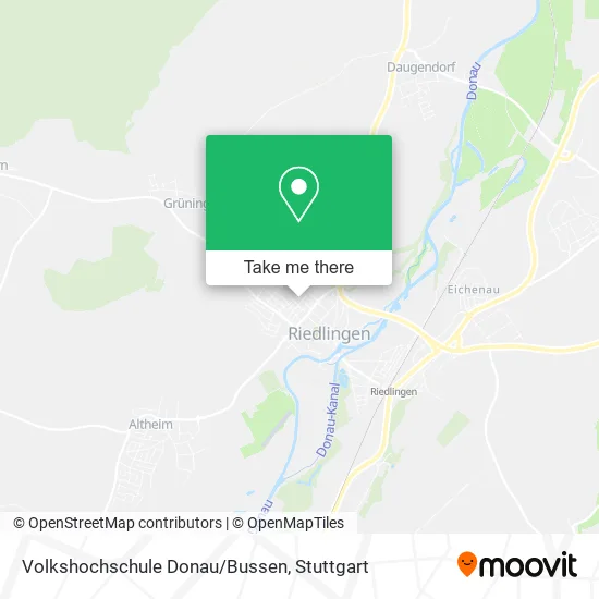 Карта Volkshochschule Donau/Bussen