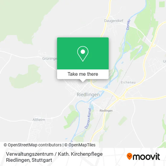 Карта Verwaltungszentrum / Kath. Kirchenpflege Riedlingen