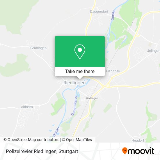 Polizeirevier Riedlingen map