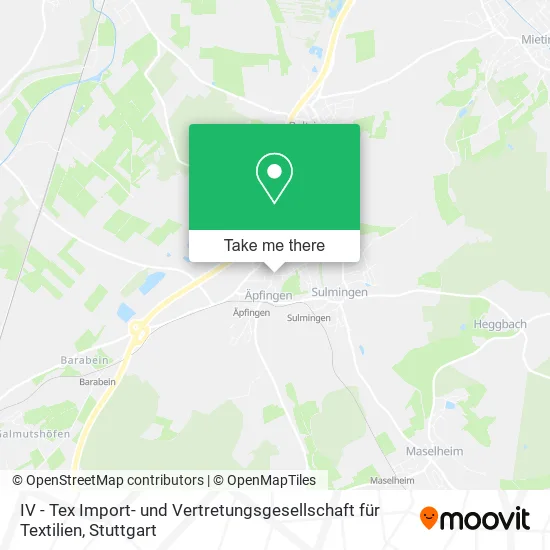 Карта IV - Tex Import- und Vertretungsgesellschaft für Textilien