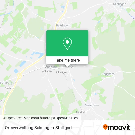 Карта Ortsverwaltung Sulmingen