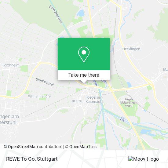 REWE To Go map