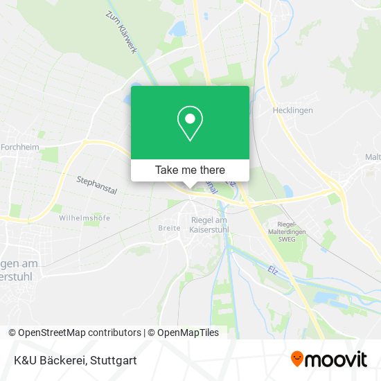 Карта K&U Bäckerei