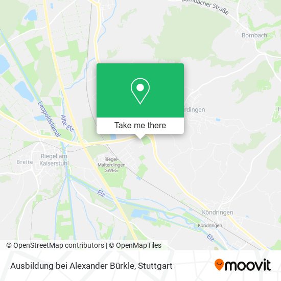 Карта Ausbildung bei Alexander Bürkle