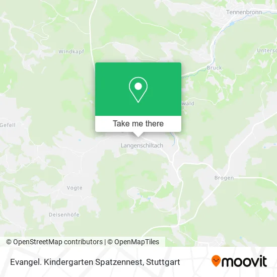 Карта Evangel. Kindergarten Spatzennest