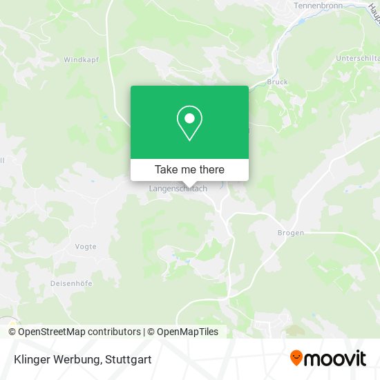 Klinger Werbung map